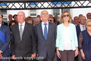 Viterbo - La 204esima festa dell'arma dei carabinieri - Da destra, la presidente del tribunale Maria Rosaria Covelli e il generale Tullio del Sette