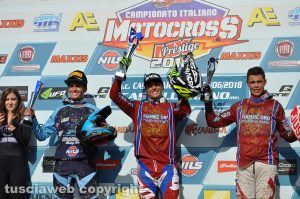 Sport - Motocross - La gara di Castellano - Alessandro Lupino sul podio