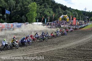 Motocross - La gara di Castellano - La partenza