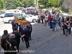 Viterbo - I funerali di Sergio Milioni