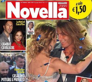 Alberto Mezzetti in prima pagina su Novella2000 insieme a Barbara D'Urso