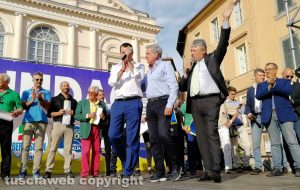 Matteo Salvini, Giovanni Arena e Umberto Fusco