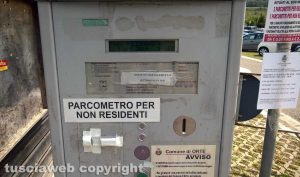 Parcometro del parcheggio di Molegnano