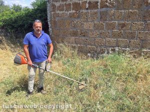 Viterbo - Passeggiata sulle vie delle piantagioni di tabacco - Le operazioni di pulizia