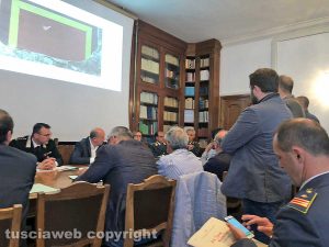 Viterbo - Commissione provinciale di sicurezza in preparazione all'Airshow lago di Bolsena