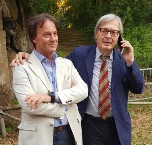 Vittorio Sgarbi con Francesco Bigiotti
