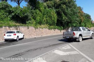 Montefiascone - Incidente all'incrocio via Aldo Moro e via Dante Alighieri