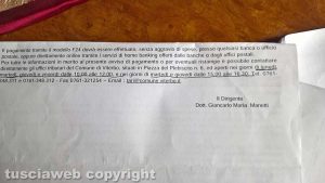 Viterbo - Gli orari dell'ufficio tributario non corrispondo a quelli esposti in comune