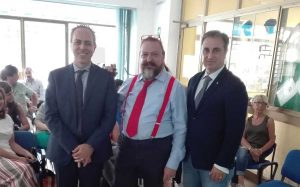Lino Rocchi insieme a Stefano Lollobattista e Andrea Reda