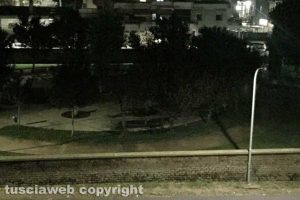 Viterbo - Luci spente al parco Peppino Impastato