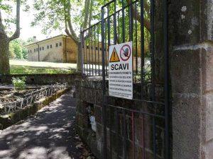Lavori ai giardini di Vasanello