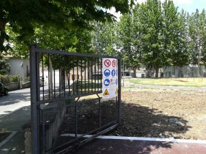 Lavori ai giardini di Vasanello