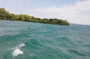 Capodimonte - Il lago mosso dal forte libeccio