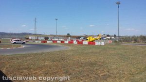Viterbo - Automedica, ambulanza e pegaso al kartodromo