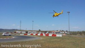 Viterbo - Automedica, ambulanza e pegaso al kartodromo