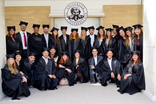 Cerimonia di consegna del diploma di laurea al polo universitario di Civitavecchia