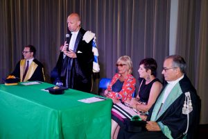 Cerimonia di consegna del diploma di laurea al polo universitario di Civitavecchia 