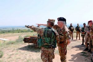 Monte Romano - L'esercitazione di squadra a fuoco degli allievi marescialli