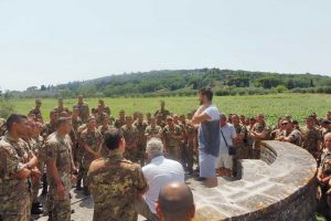 Tuoro sul Trasimeno - Gli allievi marescialli sui luoghi della battaglia del Trasimeno