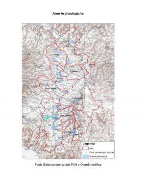 Gal - Via Amerine delle forre e dell'agro-falisco - Cartina del territorio interessato