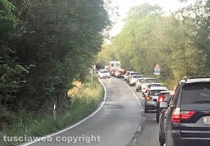 Vetralla - Traffico sull'Aurelia bis