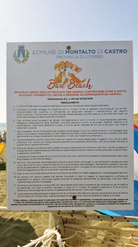 Montalto - Spiaggia non attrezzata per animali