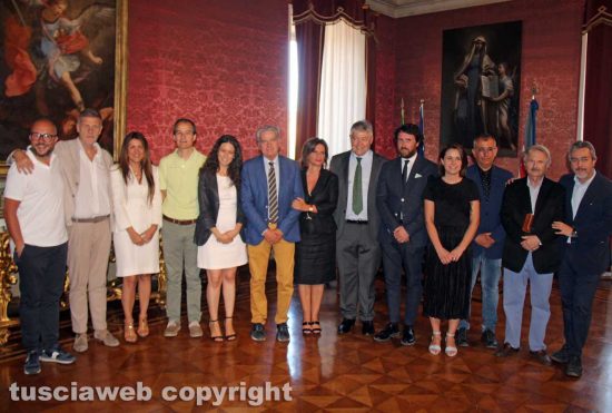 Viterbo - Comune - La giunta di Giovanni Arena con Rotelli, Fusco e Batistoni