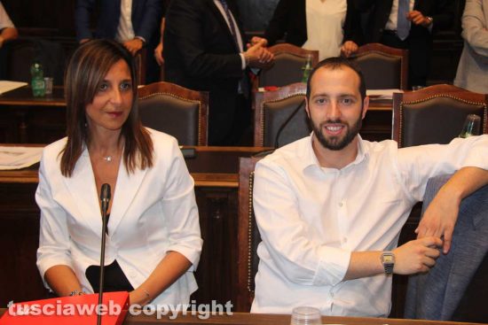 Viterbo - Consiglio comunale - Paola Bugiotti e Matteo Achilli