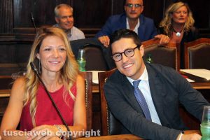 Viterbo - Consiglio comunale - Elisa Cepparotti e Andrea Micci
