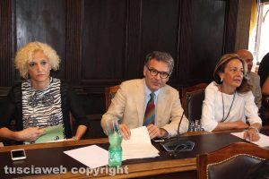 Viterbo - Consiglio comunale - Lina Delle Monache, Francesco Serra e Patrizia Frittelli