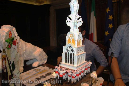 Viterbo - Santa Rosa - Il bozzetto di Miracolo di fede