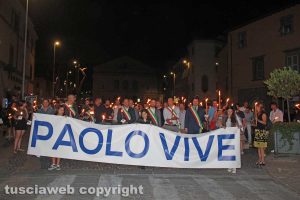 Viterbo - Fiaccolata in ricordo di Paolo Borsellino
