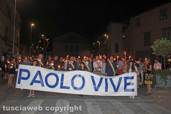 Viterbo - Fiaccolata in ricordo di Paolo Borsellino