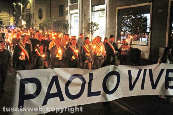 Viterbo - Fiaccolata in ricordo di Paolo Borsellino
