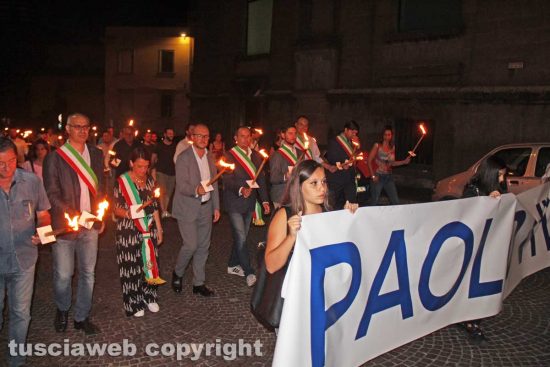 Viterbo - Fiaccolata in ricordo di Paolo Borsellino