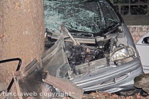 Viterbo - L'incidente a viale Trieste