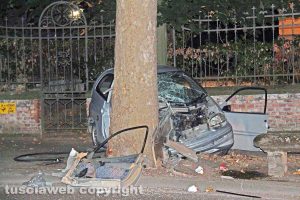 Viterbo - L'incidente a viale Trieste