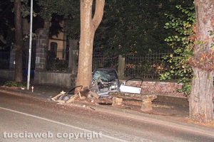 Viterbo - L'incidente a viale Trieste