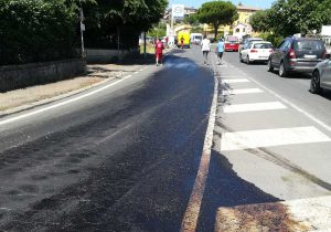 Montefiascone – La fuoriscuta del gasolio in via Cardinal Salotti