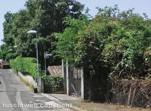 Viterbo - Il marciapiede alla Quercia 