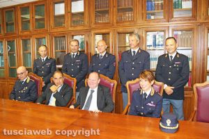 Viterbo - Lancio del fumogeno a Santa Rosa - La conferenza stampa in procura