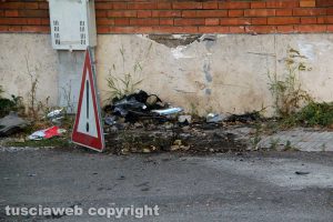 Viterbo - Via Monte Zebio - Il luogo dell'incidente