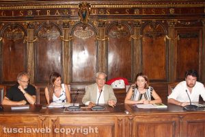 Viterbo - La conferenza sulle riprese di Catch-22