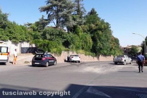 Montefiascone - Incidente all'incrocio via Aldo Moro e via Dante Alighieri
