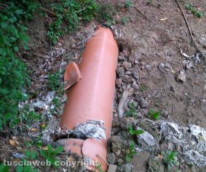 Corchiano - Parco naturale centro storico - Lavori a metà e pericolosi 
