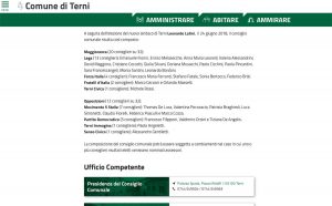 Consiglio comunale - Il sito internet del comune di Terni