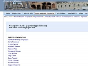 Viterbo - Consiglio - Il sito internet del comune