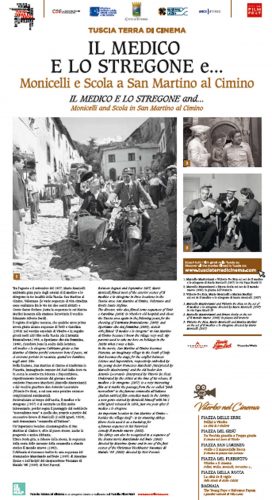 Viterbo nel cinema - Uno dei pannelli che sarà posizionato in città