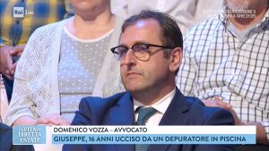 L'avvocato Domenico Vozza, legale della famiglia Centamore, alla Vita in diretta