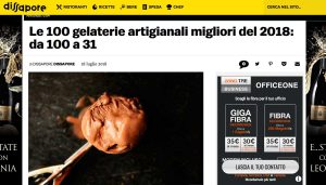 Lolla gelato tra le 100 migliori gelaterie d'Italia